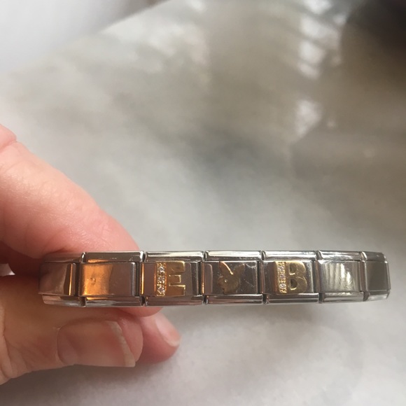 Stainless steel bracelets 2. Have gold charms. - Picture 7 of 8